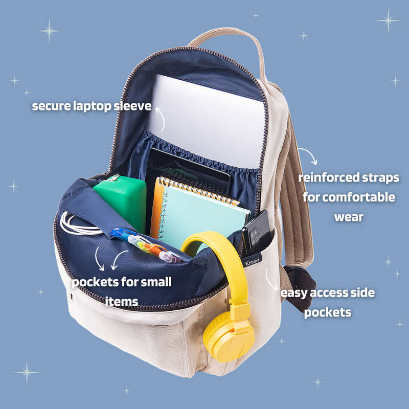 Everyday Denim Backpack | Cream